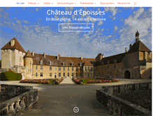 Tablet Screenshot of chateaudepoisses.com